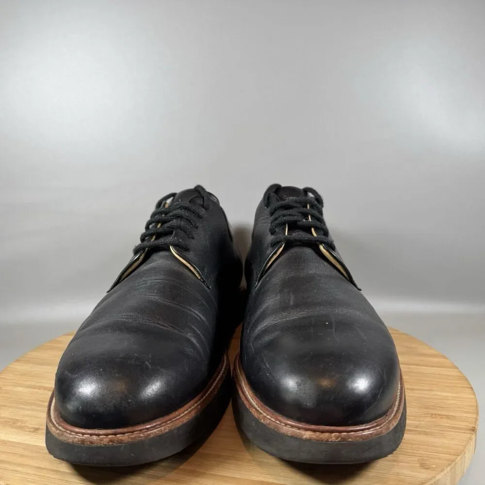 S Samuel Hubbard Founder‎ Mens Sz 9.5 W Oxford Dress Shoes Black Leather